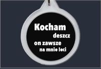 Brelok do kluczy Kocham deszcz