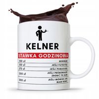 Dla Kelnera Kubek Na Prezent Stawka Godzinowa Z Nadrukiem Ze Zdjęciem