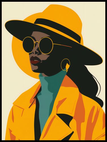 Plakat 60x80cm Żółta Stylowość na Arena.pl