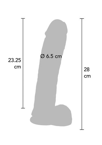 Dildo 11 Inch With Balls Light Skin Tone na Arena.pl
