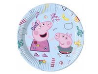 Talerzyki papierowe Świnka Peppa 23cm