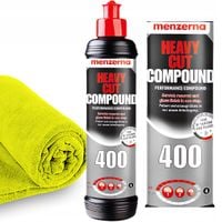 Menzerna HCC 400 Heavy Cut 250ml Mocno Tnąca Pasta Polerska Mikrofibra