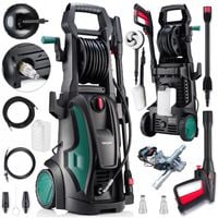 MYJKA CIŚNIENIOWA MOCNA POMPA METALOWA 2400W PRO TURBO DYSZA 180 BAR ZESTAW