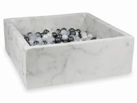 Suchy basen 110x110x40 marmur z piłeczkami 600szt 	(metaliczny grafit, perłowe, przezroczyste)