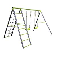 huśtawka podwójna ze siatką wspinaczkową Deluxe