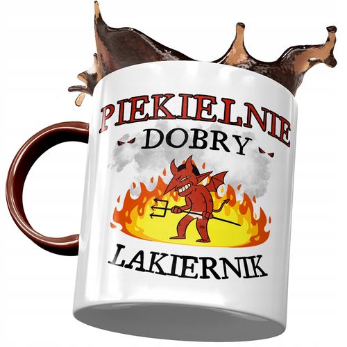 Kubek Bordowy Dla Lakiernika Piekielnie Dobry Z Nadrukiem Ze Zdjęciem na Arena.pl