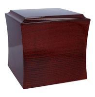 Urna z motylami symboliczna urna kremacyjna wykonana z drewna