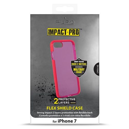 PURO Impact Pro Flex Shield - Etui iPhone 8 / 7 (czerwony) na Arena.pl