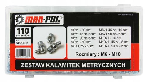 zestaw kalamitek metrycznych 110 szt na Arena.pl