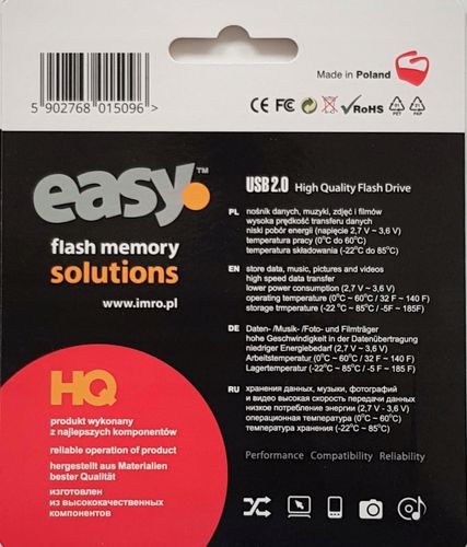 Imro pendrive 64GB USB 2.0 Easy niebieski na Arena.pl