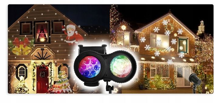 PROJEKTOR LASEROWY ŚWIĄTECZNY NA DOM 12 MOTYWÓW zdjęcie 4