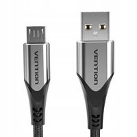Kabel USB Vention COAHD 0,5m 3A Micro-B Szybkie Ładowanie Szary