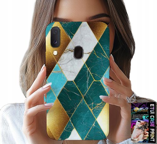ETUI DO SAMSUNG GALAXY A40 - ELEGANCKIE MODNE WZORY CASE + FOLIA na Arena.pl