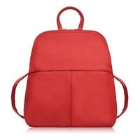 plecaczek damski skórzany czerwony mały plecak miejski abruzzo abr-38-rd