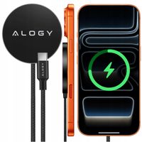 Ładowarka indukcyjna Alogy Ładowarka indukcyjna QI do MagSafe 25W czarny