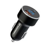 ładowarka samochodowa do zapalniczki usb-c usb-a 36w czarna