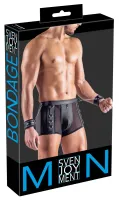 svenjoyment bondage spodnie męskie xl z siateczką i kajdankami