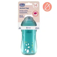 Kubek niekapek termiczny 266ml turkusowy 14m+