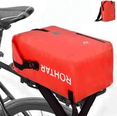 Torba rowerowa na bagażnik sakwa plecak 2w1 wodoodporna 18L czerwona