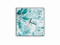 ZEGAR SZKLANY KWADRATOWY - Ocean