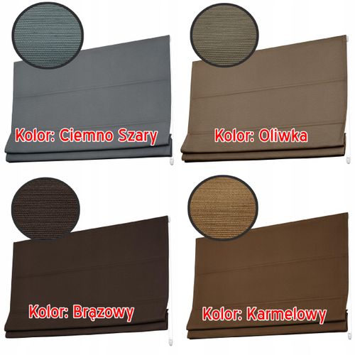 Roleta Rzymska Kompletna 14 Kolorów 140 x 200 na Arena.pl