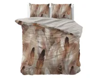 240x200/220 FEATHURA brąz  bawełna satynowa kpl pościeli