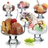 PUCHARKI NA LODY DESERY CZARKI SZKLANE 6szt 180ML