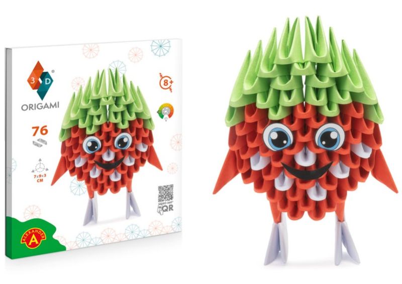 Origami 3D Truskawka / Strawberry 28270 zdjęcie 6