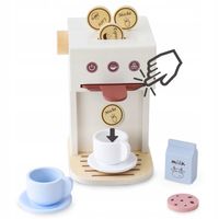 Drewniany Ekspres do Kawy Na Kapsułki Zabawa w Baristę Bezpieczna Zabawka