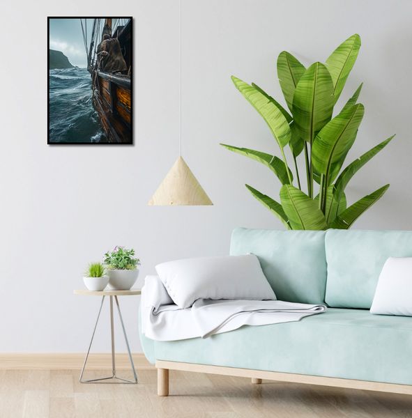 Plakat 40x60cm Statek na Falach zdjęcie 4