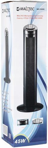 WENTYLATOR STOJĄCY KOLUMNOWY WIATRAK PODŁOGOWY OSCYLACJA TIMER LED na Arena.pl