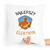 Poduszka Prezent Dla Elektryka Najlepszy Elektryk Z Nadrukiem Ze Zdjęciem