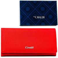 modny portfel damski w czerwonym kolorze wykonany ze skóry ekologicznej