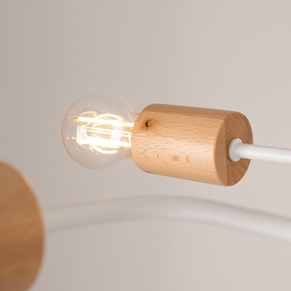 Żyrandol TIMBO 8 biały zdjęcie 4