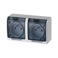 GNIAZDO NATYNKOWE HERMES IP44 BOLCEM POKRYWA UCHYLNA