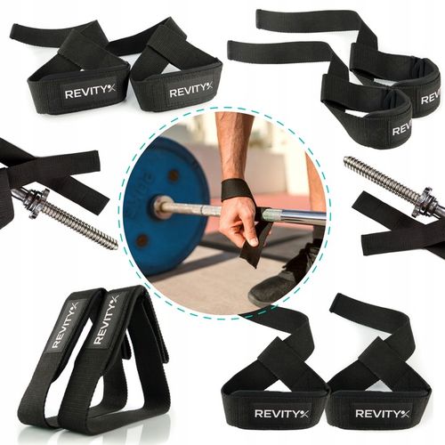 WYSOKIEJ JAKOŚCI PASKI DO MARTWEGO CIĄGU I ĆWICZEŃ POPRAWIAJĄCE CHWYT 2 SZT na Arena.pl