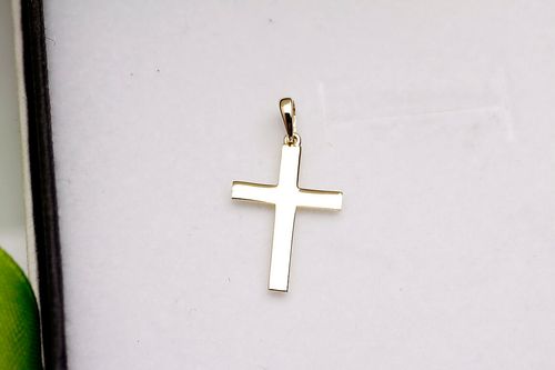 złoty gładki krzyżyk damki lub męski 333 na Arena.pl