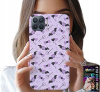 ETUI DO OPPO RENO 4 LITE - MODNE WZORY WIDŁY SERCA KOKARDKI KOKARDA