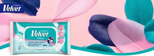 Velvet papier toaletowy nawilżany INTIMA 16 szt na Arena.pl