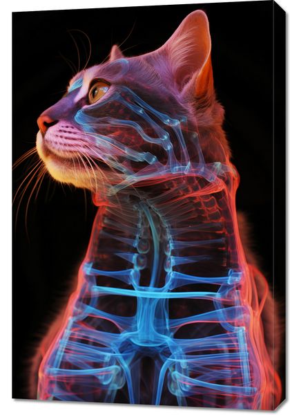 Obraz 60x90cm Anatomia Kota zdjęcie 1