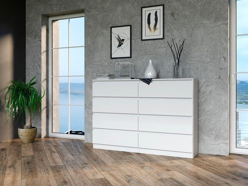 KOMODA MALWA M8 140 - BIEL zdjęcie 5