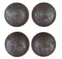 KULE CZEKOLADOWE DEKORACJE czarno-srebrna Perła 4 szt