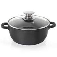 Garnek granitowy ze szklaną pokrywką GRANDE 24 cm, 4 l