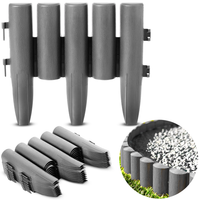 PALISADA OGRODOWA GRAFITOWA WYSOKA 280 cm OBRZEŻE OGRODOWE PŁOT TRAWNIKOWY