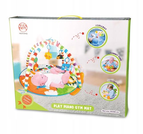 MATA EDUKACYJNA DUŻA INTERAKTYWNA PIANINKO 3w1 DLA DZIECI na Arena.pl