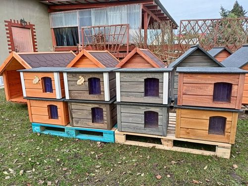 Buda budka dla kota ocieplana,solidna,różne kolory, Wysyła w całości PL na Arena.pl