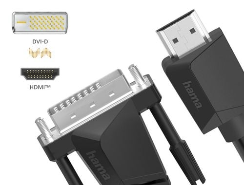 Kabel HAMA HDMI - DVI/D 4K 1,5 m na Arena.pl