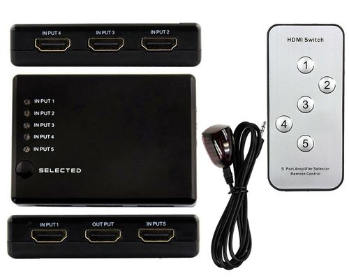Switch HDMI 5x1 + pilot ROZGAŁĘŹNIK przejściówka na Arena.pl