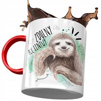 Kubek Czerwony Śmieszny Zdolny Ale Leniwy Prezent Z Nadrukiem Ze Zdjęciem