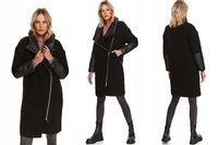 K14553 TOP SECRET CZARNY KLASYCZNY PŁASZCZ _36